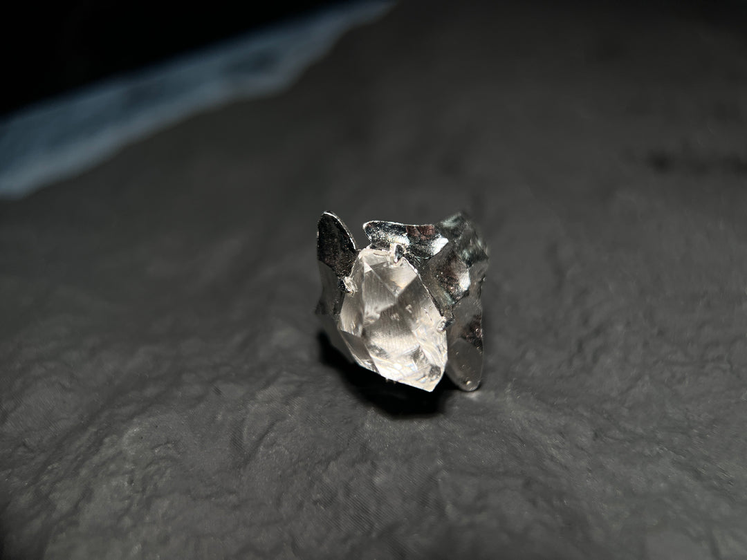 Herkimer Diamond Crystal Ring | A Symbol of Elegance and Energy