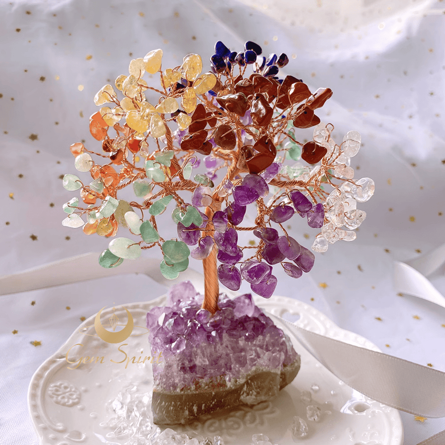 Handcrafted Crystal Trees: Elegance and Positive Energy - GEM Spirit - magic01 - Crystal Tree - CRYSTALS - green aventurine