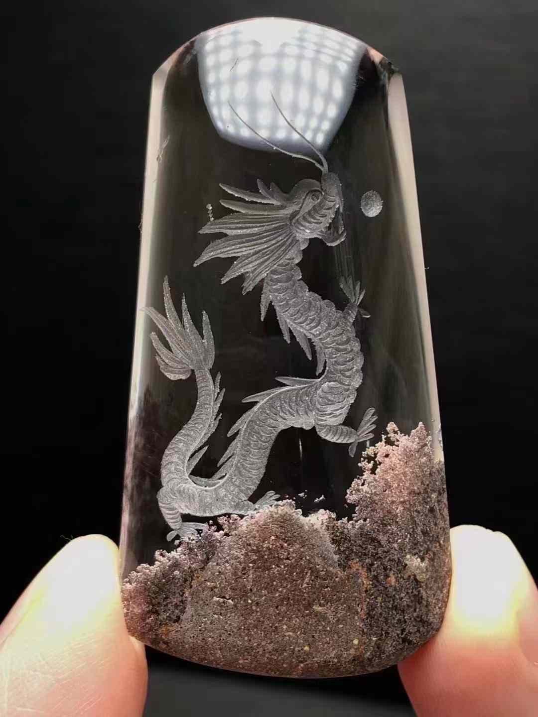 Phantom Quartz Dragon Pendant – Power & Prosperity - GEM Spirit - vs11 - CRYSTALS - Pendant - Phantom Quartz