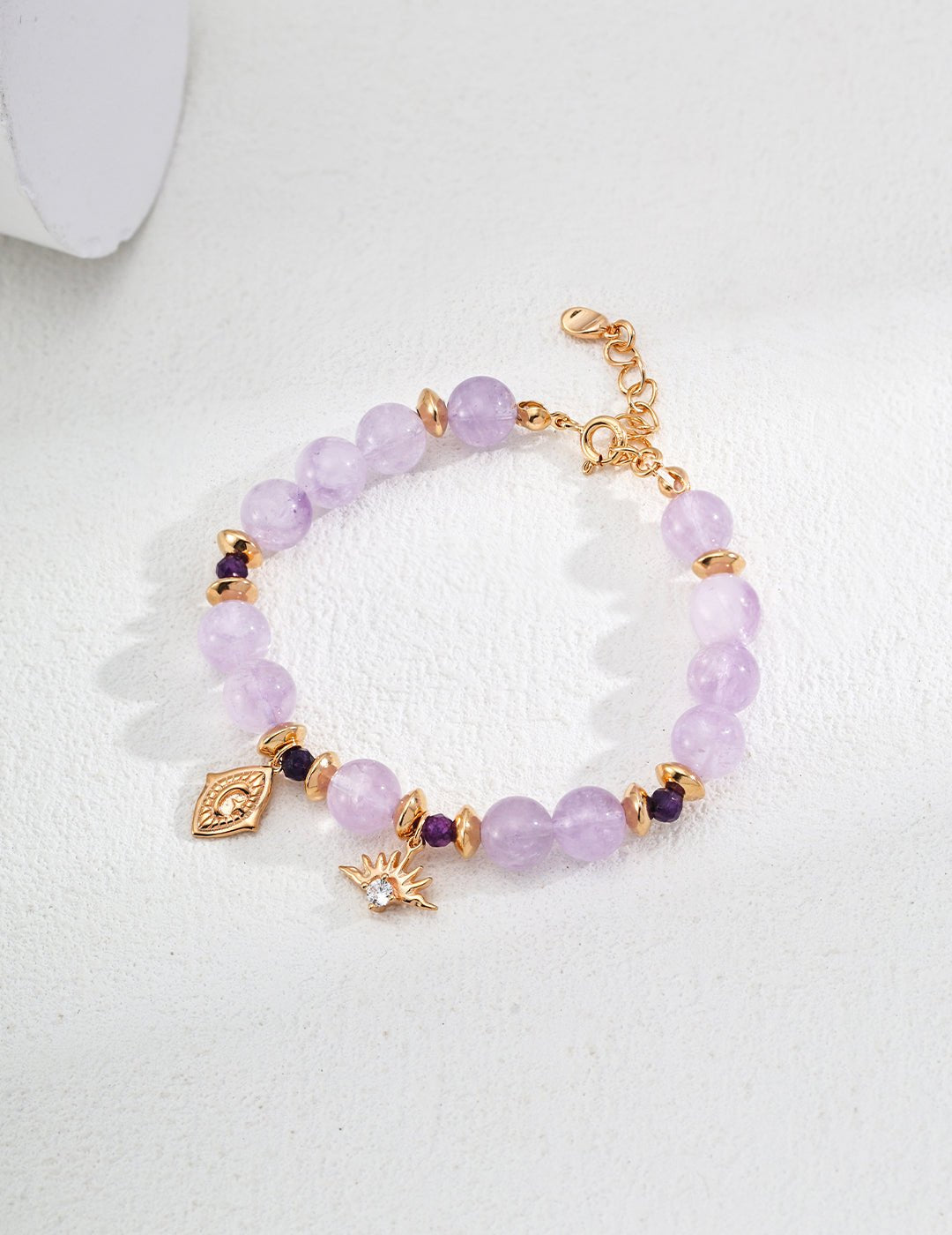 S925 Silver Bracelet with Lavender Amethyst and Zircon Accents – A Touch of Spiritual Serenity - GEM Spirit - SL0157 - 2 - Amethyst - BRACELETS - CRYSTALS