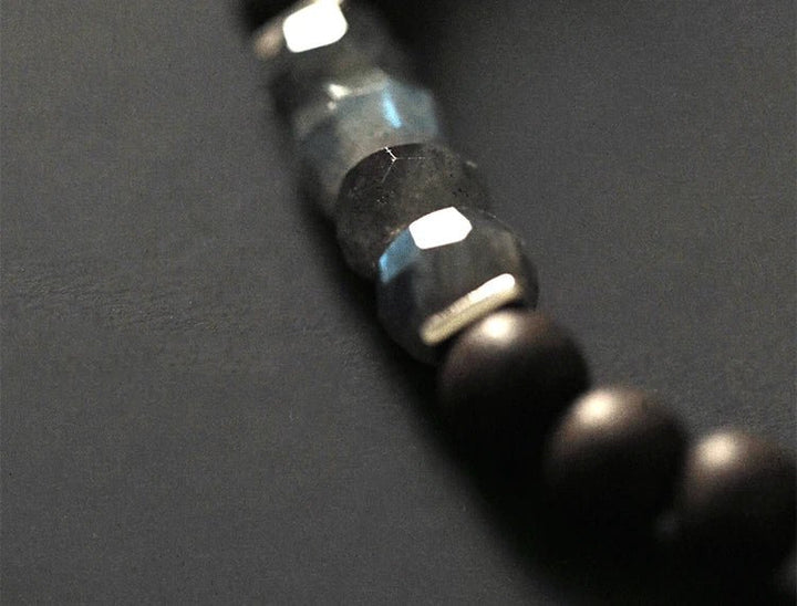 We Are One｜Moonlight Labradorite · Agarwood Bead Bracelet - GEM Spirit - DS - 03 - 1 - BRACELETS - CRYSTALS - five elements energy