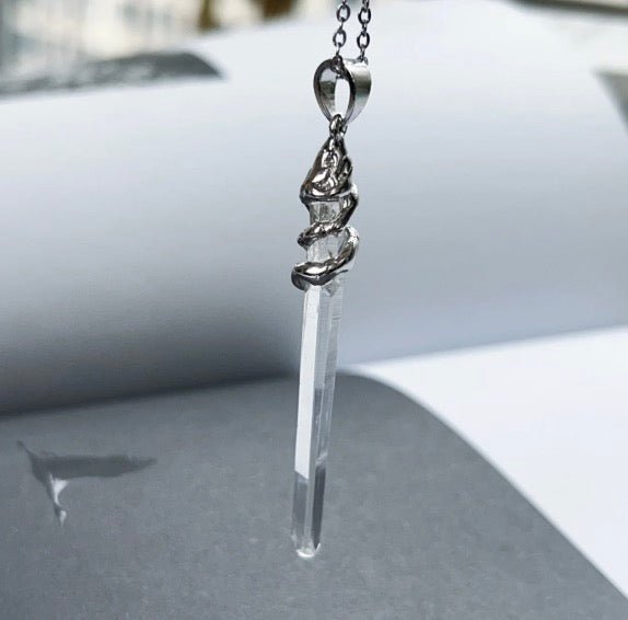 Your Therapy | Lemurian Clear Quartz Necklace·Spiritual Awakening · High - Frequency Energy Amplifier - GEM Spirit - CM - 05 - Awakening - Clear Energy - Crystal Therapy Collection